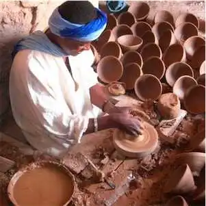 Aliore | Pottery workshop in the village of Tamegroute, Morocco