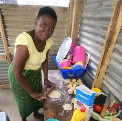 Volunteer in a community resource centre in KENYA